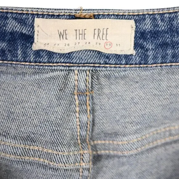 Free People We the Free Distressed Frayed Hem Jeans, 30 - Picture 8 of 11